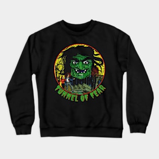 Halloween Witch / Vintage Horror Comics / Tunnel of Fear Crewneck Sweatshirt